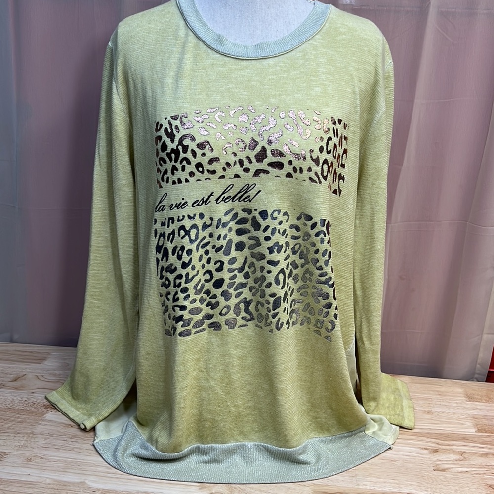 AMBRA MADE IN ITALY SCOOP NECK HI-LOW MIXED MEDIA LA VIE EST BELLE!